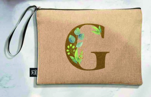 Bolso de mano letra g una pieza (diseño variado) (25×18×1 )